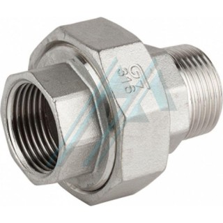 1/2" male thread connection 1/2" female thread in stainless steel