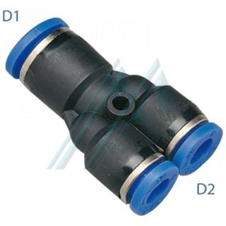 Racor instant&aacute;neo PW reducci&oacute;n Y tubo tubo