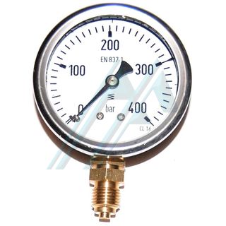 Pressure gauge ø 63 dry 0-400 kg vertical outlet