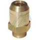 União de encaixe tipo bala rosca macho M-16X150 para tubo de poliuretano ou poliamida Ø 6X9 mm