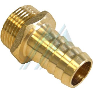 Hose connection with 1" male thread for Ø 25 mm hose