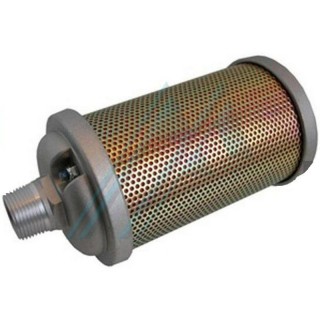 Silenziatore in metallo per aria compressa filetto maschio 1" BSP o NPT