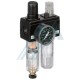 Unidad de mantenimiento con válvula reguladora de presión con filtro lubricador rosca hembra 1/4"