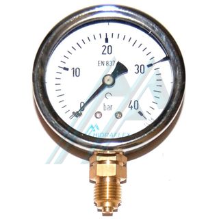 Pressure gauge ø 63 dry 0-40 kg vertical outlet