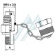 Racor toma de presión hidráulica minimex rosca macho 1/4" BSP