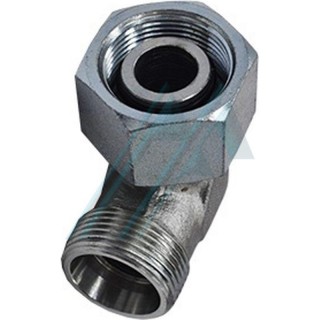Adapter 90º pipe elbow to nut DIN 2353 Thread nut M-36X200 for pipe Ø 25 mm