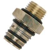 Conector tipo Raufoss giratorio P 5 roscado rosca macho M-14X150