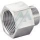 Prolongador reductor macho con rosca 1/8" BSP cono 60° hembra fija con rosca 1/4" BSP