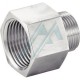 Male reducer extension with 1/4" BSP thread with 60° female fixed cone with 3/8" BSP thread