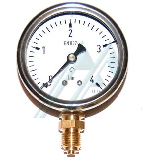 Manometer &oslash; 63 trocken 0-4 kg, ausgang senkrecht