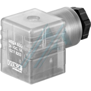 Electrical connector, with economizer circuit 24V DC with led