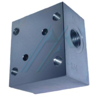 用于 Hawe 电磁阀安装的 2-1-1/4" 底板