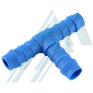 Nylon plastic T-spigot for inner Ø 12 mm tube