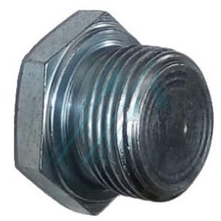 Male metric solid blind plug male thread M-20X150