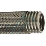 Tuyau ondulé en acier inoxydable Tube en acier inoxydable AISI 321 avec maille AISI 304 Ø 1"1/2