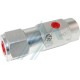 In-line non-return valve with external pilot 1/2" female thread