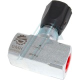 Válvula de controlo de fluxo em linha bidirecional rosca fêmea 3/4" BSP