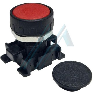 Monostable protected pushbutton for mechanical valves