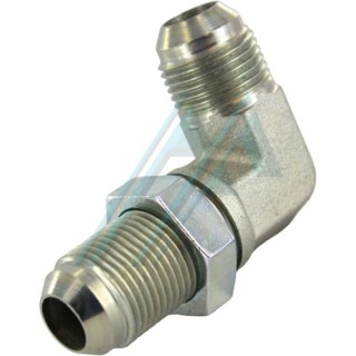 Adaptador codo 90° JIC pasatabique rosca 1"5/8 12H UNF