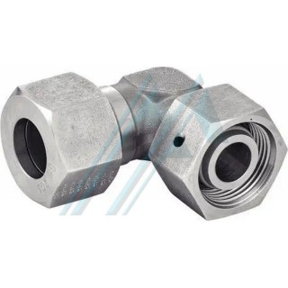 90° elbow threaded nut M-18X150 to hydraulic pipe Ø 10 outside DIN 2353