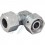 90° elbow threaded nut M-26X150 to hydraulic pipe Ø 18 outside DIN 2353
