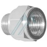 Encaixe de lat&atilde;o niquelado AQI M501 (extens&atilde;o cil&iacute;ndrica)