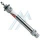 Single-acting pneumatic cylinder with piston diameter 25 mm