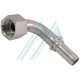 Raccord à sertir coudé 90° filetage femelle ORFS 1"-14 ORFS R1-2 G-8 pour flexible hydraulique Ø 12,7 mm intérieur