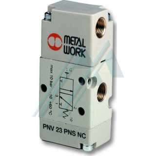 Pneumatic valve 1/8" 3/2-way thread normally closed (NC)