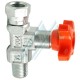 Pressure gauge protection fitting 90° 1/4".