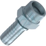 Macho fixo métrico DIN 2353 cone 24° rosca macho métrica M-22X150 para tubo hidráulico Ø interno 9,5 mm