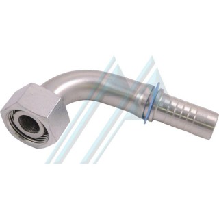 Metric swivel female 90° DIN 2353 24° cone for hydraulic tube external Ø 8 mm metric female thread M-14X150