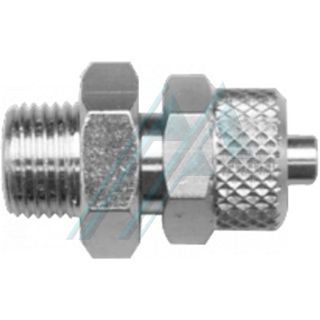 Nickel-plated brass semi-quick connector (RCI Series - cylindrical male)