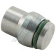 Closing plug with cone inner Ø 6 mm for rigid steel pipe