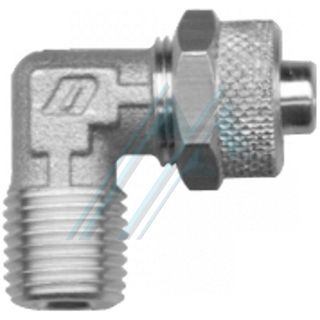 Nickel-plated brass semi-quick connector (Series RL - "L" fixed conical male)