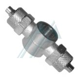Nickel-plated brass semi-quick fittings (RAF Series - Double adjustable "T")