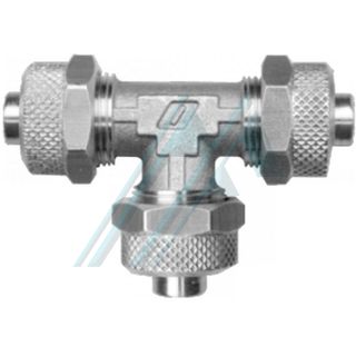 Conector semi-r&aacute;pido de lat&atilde;o niquelado (RUT - s&eacute;rie "T" para tubo - tubo - uni&atilde;o de tubo)