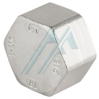 Tapon hembra 1/4" inox 316