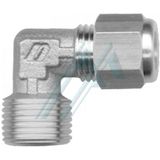 Nickel-plated brass bicone fittings (BL Series - male elbow)