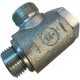 Adaptador de cotovelo giratório para mangueira hidráulica Ø 35 mm exterior Ø 35 mm rosca macho 1"1/4 BSP