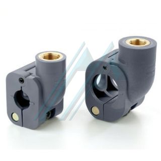 Chromed brass tube quick bypass - female thread