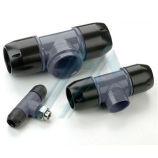 Tubo de conex&atilde;o "T" - Rosca f&ecirc;mea central - Tubo