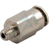 Push-in fitting for grease nipple male thread M-8X100