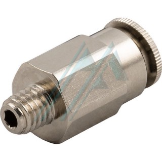 Push-in fitting for grease nipple male thread M-8X100