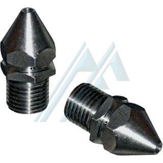 Mouse type nozzle for pipe cleaning special pressure washer with 1/4" male thread