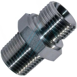 Adaptador M-M 1/2" BSP-NPT acero inoxidable