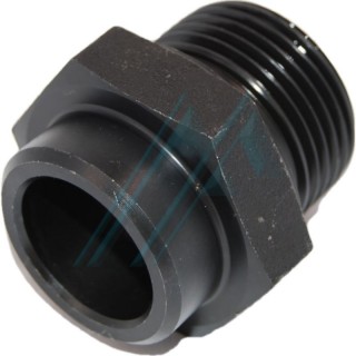 Racor macho soldable hexagonal 1"1/4