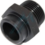 Racor macho soldable hexagonal 1/4"