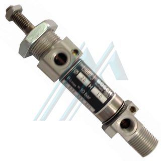 Vérin pneumatique double effet avec détection magnétique Ø 20 course 10 Vérin pneumatique double effet avec détection magnétique Ø 20 course 10
