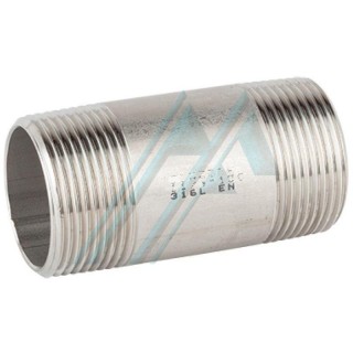 CARRETE ROSCADO 1"1/4 X 80 MM ACERO INOXIDABLE